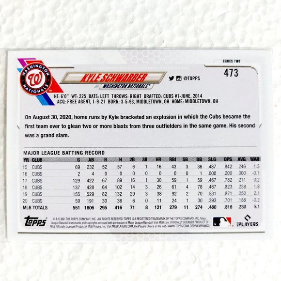 Washington Nationals 6 Card Lot - BSBL [30_2] - Picture 5 of 13